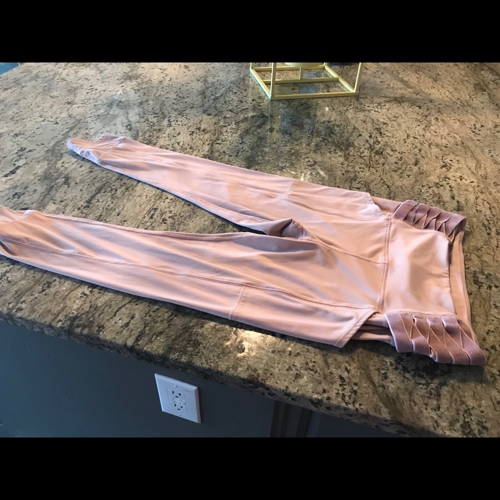 free people pink yoga pants small